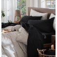thumbnail image 1 of Bedding Sheet Set Washed Cotton Linen Like Textu Breathable Durable Soft Comfy (Dark Orange Queen), 1 of 6