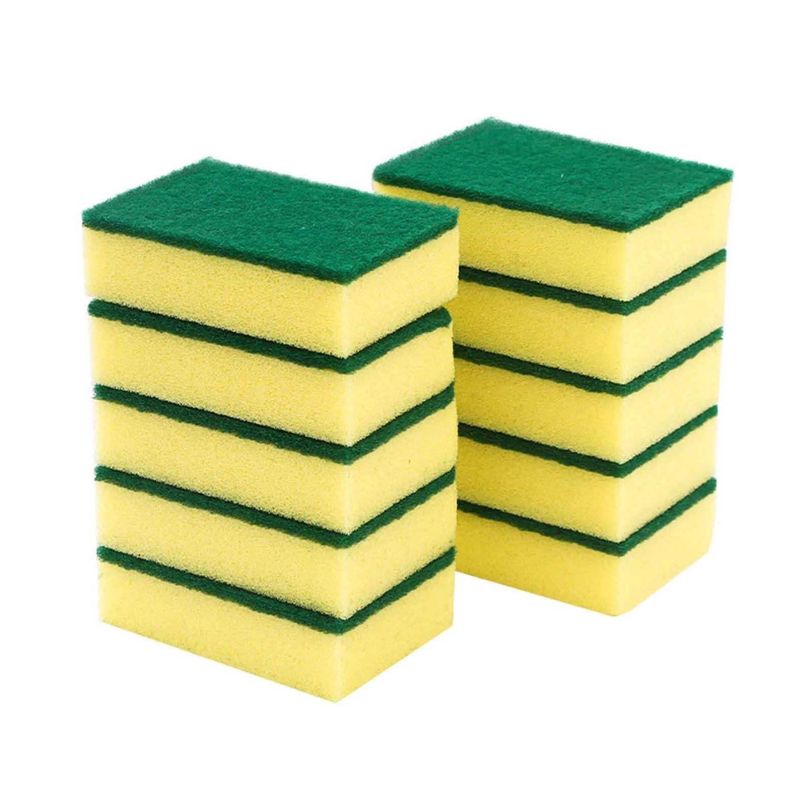 LSLJS 10PCS Dishwashing Sponge Sponge Wipe High-density Kitchen Supplies Dishwashing Sponge Household Cleaning Dishwashing Brush Dish Sponge