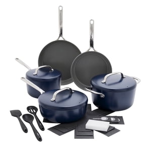 GreenPan GP5 Ensemble de produits céramiques pour la cuisine nonick, 15-pieces bleu