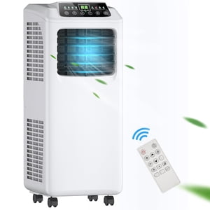 Costway 9,000 BTU portatif Air Conditionneur & Fonction déshumidificateur Télécommande avec kit de fenêtre