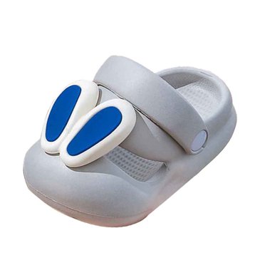 MIASHUI Kids Classic Clogs Boys Girls Cute Slide Sandals Breathable Beach Pool Water Shoes,Grey,7-8 Years
