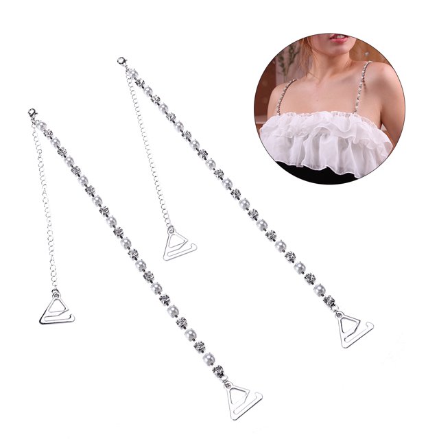 Bretelles de Soutien-Gorge en Strass Cristal Aguichant Bretelles de Soutien-Gorge Décoratives Amovibles de Remplacement pour Hauts de Soutien-Gorge Robe