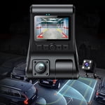 COFEST Dash Cam， Camera FHD 1080P， Dual Dash Camera Front and Inside Supports Loop Recording and Parking Monitoring Black