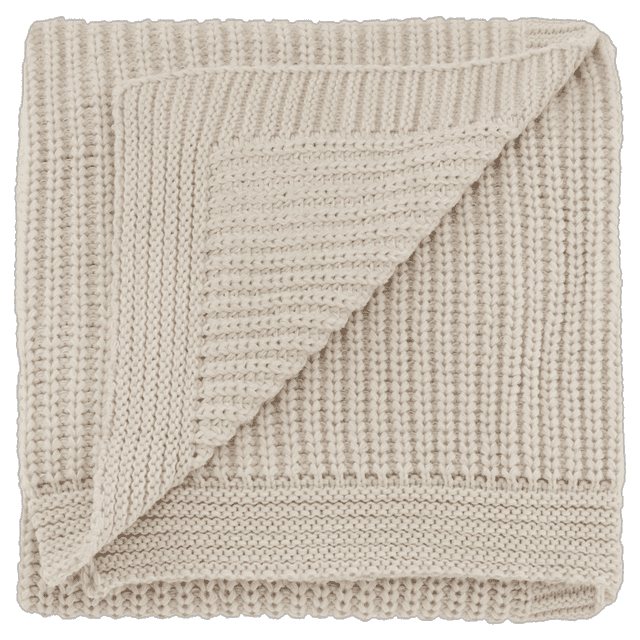 Bouclair Beige Ribba Throw 50x60 in (127x152 cm)