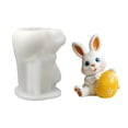 thumbnail image 3 of TIELUTT Easter Cartoon Little Rabbit Easter Egg Decorative Item Silicone DIY Resin Tray Silicone for Craft Silicone Mats for Crafts Extra Large Flower Silicone for Resin Beading Board with Cover, 3 of 8
