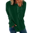 thumbnail image 1 of MesaSe Femmes Tops Cou Femmes Chemises Coton Femmes Chemises de Mode Décontractée Tops Femmes Casual Manches Courtes Tops Armée Vert L, 1 of 4