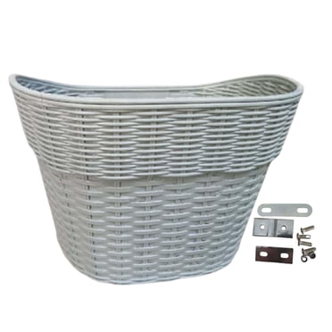 jinwen Bike Basket Bike Accessory Removable Most Adult Bikes Waterproof Cycling large gray