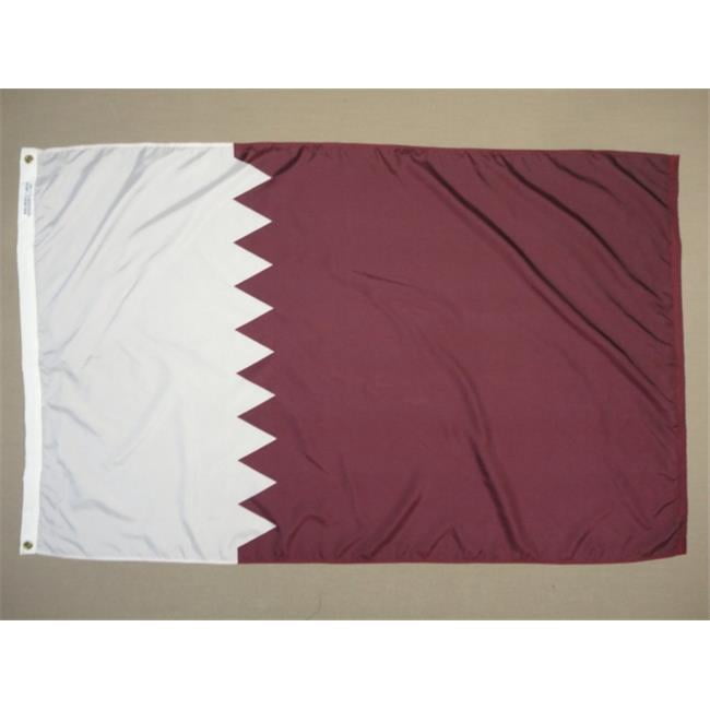 Annin Flagmakers 196879 Drapeau du Qatar Nyl-Glo 4 Pi X 6 Pi