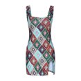 thumbnail image 1 of Ovzne Robes pour Femmes 2025 Robe pour Femme Robe Élégante Sans Manches Aguichant à Agencement de Couleurs Robe pour Femmes Imprimée Liquidation, 1 of 7