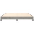 thumbnail image 3 of vidaXL Bed Frame Light Grey 193x203 cm King Velvet, 3 of 5