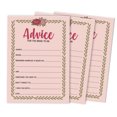 thumbnail image 1 of Inkdotpot FloralAdvice And Wishes Set Of 50 Bridal Shower Advice Game ActivityCards, 1 of 7