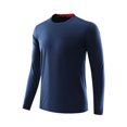 thumbnail image 1 of asjyhkr Chandails de Dessous pour Hommes à Boutons Col Ras du Cou Manches Longues Cardigan Rayé Chemises Décontractées Mode Respirant Randonnée Vacances Plein Air Hauts, 1 of 5