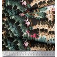 thumbnail image 3 of Soimoi Cotton Poplin Fabric Feather Texture Print Fabric by The Yard 56 Inch Wide, 3 of 3