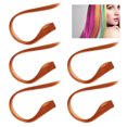 thumbnail image 3 of Clip In Hair Extensions, 5pcs 55cm Colored Clip In Hairpiece Hair Extensions For Women High Temperature Synthetic Hair For Party and Cosplay Use, 3 of 7