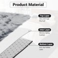 thumbnail image 4 of Hasoo 9' x 12' Large Area Rug High-Pile Plush Shag Rug Perfect for Living Rooms, Bedrooms, Dining Rooms, Light Grey, 4 of 7