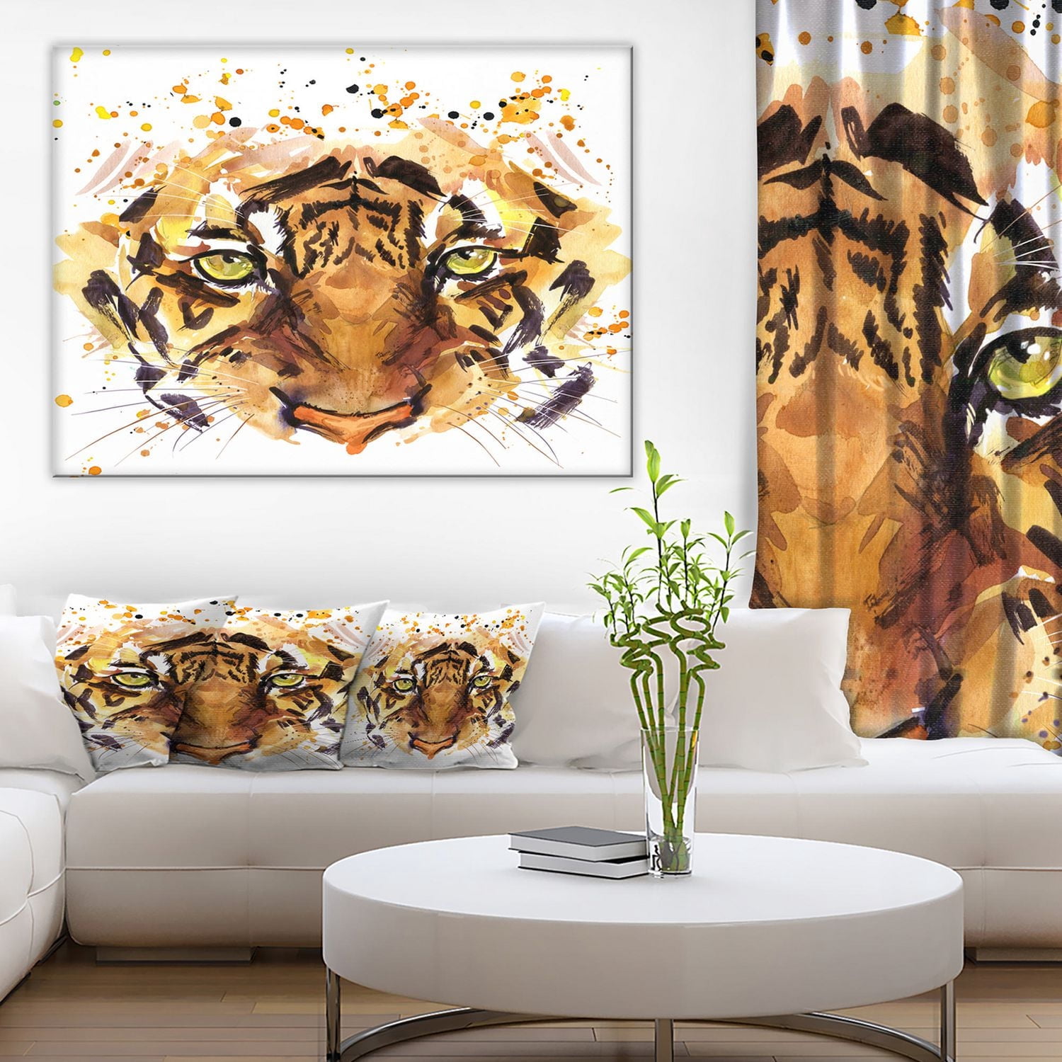 Impression sur toile « Eyes With Fire » Design Art