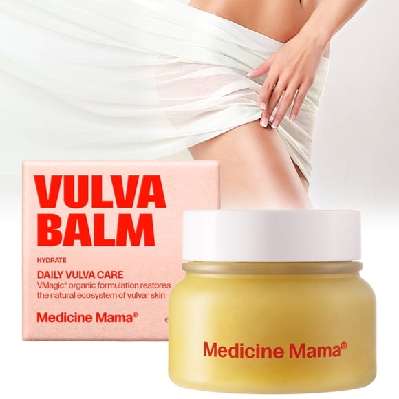 Vulva Balm Skin Menopause Support Feminine Dryness & Irritation Vaginal Moisturizer for Women 2 Oz/59G Medicine Mama Organic Vulvar Cream 59G Glass 1 Bottle of Care Cream