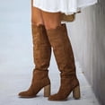 thumbnail image 2 of jovati Fashion Women Autumn Long Tube Thick Heel Shoes Boots Knee-length Round Toe Boots, 2 of 9
