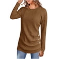 thumbnail image 1 of Women's Ribbed Sweater Set 2025 - Long Sleeve Tunic Leggings | Button Front Knit Pullover, 1 of 8