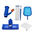 thumbnail image 2 of Aufmer 3 Pcs Portable Pool Cleaner 54in with Adjustable Pole, Handheld Vacuum for Spa/Pond/Inflatable Pools, Blue Plastic & Stainless Steel(Blue), 2 of 8
