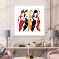 thumbnail image 3 of Designart Beautiful Dancers Afro American Silhouettes FLOAT FRAME WALL ART, 3 of 4