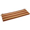 thumbnail image 1 of Coussin de Causeuse d'Extérieur en Polyester Filé de 57 Pouces par 19 Pouces - Kingsley Stripe Ruby, 1 of 3