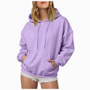 Zshosam Sweatshirt for Women Hoodies Oversized Hoodie Sweatshirts for Women Heavyweight Hoodies Pullover Sweaters Pullover S,(Purple S)