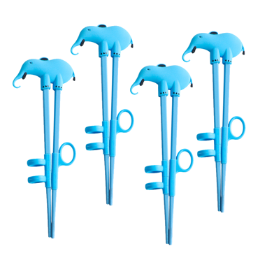 4 pcs kid chopsticks, learning chopsticks helper for kids, training chopsticks with animals for beginners
