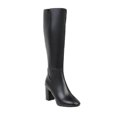 thumbnail image 2 of LSLJS Bottes d'Équitation Style Western pour Femmes, Décontractées, Chaudes, Hauteur Genou, à Talons, Tige Mi-Haute, Chaussures, Bottes Mi-Mollet pour Femmes, Bottes pour Femmes, 2 of 5