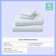 thumbnail image 4 of Mainstays Kids 220TC Cotton Stripe Blue Queen, 4 Piece Sheet Set, 4 of 8