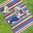 thumbnail image 3 of TopLLC Couverture, Couverture Jetée, Couverture d'Automne Nappe Chemin de Table Couverture Tissée Multifonctionnelle Couverture de Conditionnement Couverture de Camping Couverture de Pique-Nique Convient pour la Maison l'Extérieur l'École le Bureau Tapis de Pique-Nique, 3 of 5