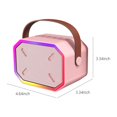 thumbnail image 4 of Wireless Microphone For Home Audio Karaoke Machine, Bluetooth 5.3 Rechargeable PA System Stage Subwoofer, Portable Microphone Speaker, 4 of 9