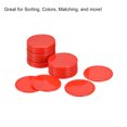 thumbnail image 4 of Unique Bargains Small Plastic Learning Counters 37mm/1.45 Inch Red Pack of 50, 4 of 5