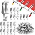 thumbnail image 1 of Christmas Lights Clips, Metal Hanger Hooks for Outdoor String Lights, 50 Pack, Silver, 1 of 4
