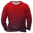 thumbnail image 1 of hotojiny Chandails à Col Rond pour Hommes Mode Dégradé Automne Chaud en Molleton Chandail Léger à Manches Longues Décontracté Vêtements d'Hiver, 1 of 3