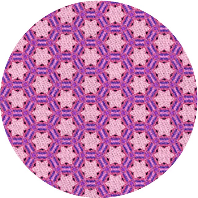 Ahgly Company Tapis Rond Lavable en Machine Intérieur Transitionnel Magenta Rose, 8 Pieds Rond