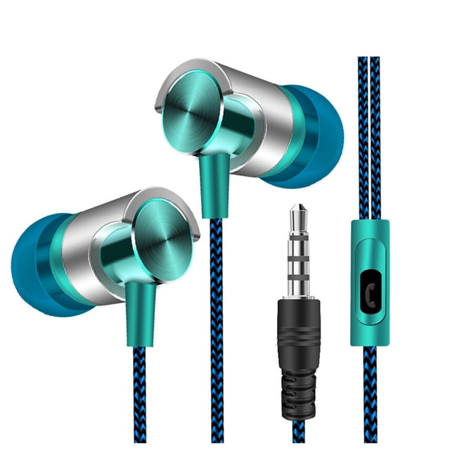 EGNMCR Universal 3.5mm In-Ear Stereo Earbuds Earphone With Mic For Cell Phone Stereo Earbuds