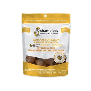 Shameless Pets Bananas For Bacon Soft Baked Upcycled Biscuits Banana, Peanut Butter & Bacon Soft Baked Dog Treats