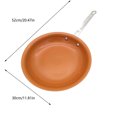 thumbnail image 3 of SHIMELE 12-Inch Non-Stick Copper Frying Pan with Ceramic Coating, Induction and Oven Safe, Easy Clean Aluminum Cookware (Double Bottom), 3 of 4