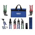 thumbnail image 1 of MIDWEST HVAC Tool Kit - 9 Piece Set Includes Aviation Snips with Metalworking Tools & Bag - MWT-HVACKIT03, 1 of 4
