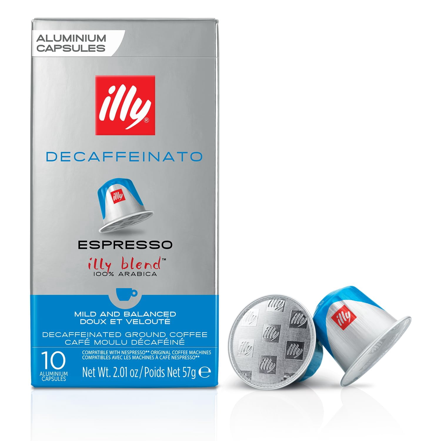 Illy Espresso Compatible Capsules - Single-Serve Coffee Capsules & Pods - Classico Decaf Roast – 10 Count