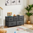 thumbnail image 2 of EDX Commode à 5 Tiroirs pour Chambre, Organisateur de Rangement en Tissu Petite Armoire, Gris, 2 of 8