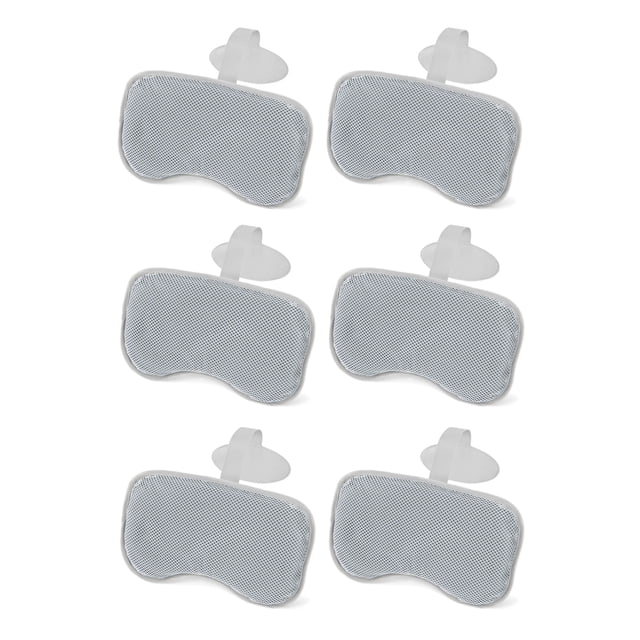 Bestway SaluSpa Padded Headrest Pillows with Adjustable Strap, (6 Pack)