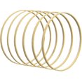 thumbnail image 1 of 6 Pack 10 Inch Wooden Bamboo Floral Hoops Wreath Rings For Making Wedding Wreath Decor And Wall Hanging Craft, 1 of 5