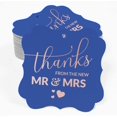thumbnail image 2 of Inkdotpot Real Rose Gold Foil Bracket Shape Paper Hang Tags Thanks From The New Wedding Favor Tags Pack Of 100, 2 of 7