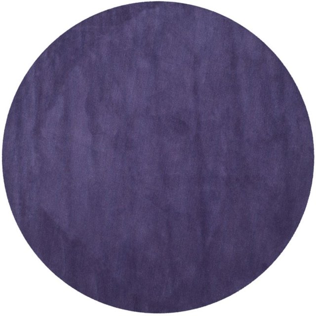 Safavieh Himalaya Tapis Rond 4 Pieds Tissé à la Main en Laine Violet