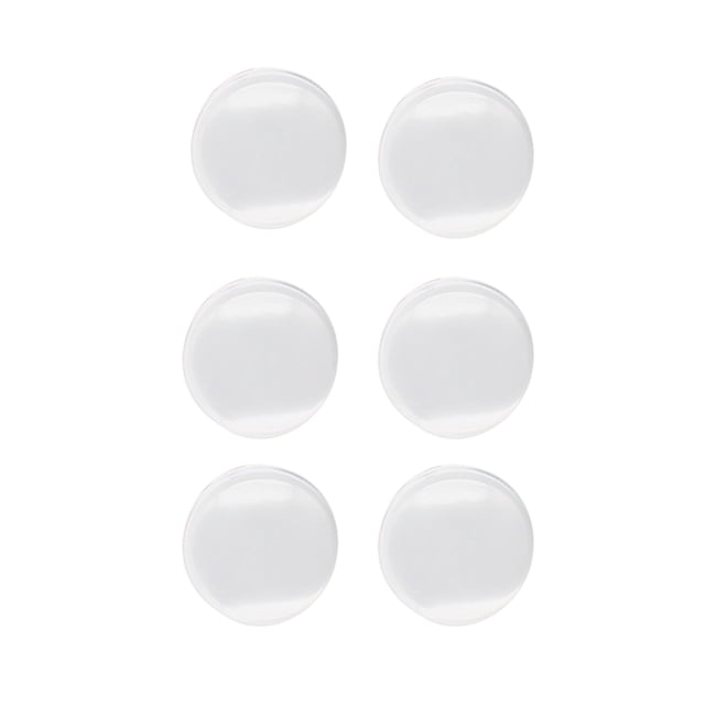 Gkeoshab Furniture Protection 6PCS Transparent Strong Adhesive Non Mark Anti Collision Pad Round Mute Door Handle Rear Anti Collision Paste Home & Garden