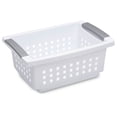 thumbnail image 1 of Sterilite Small Stacking Storage Basket with Comfort Grip Handles, 8 Pack, 1 of 7