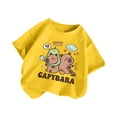 thumbnail image 3 of LYHaoo T-Shirt à Manches Courtes Décontracté à Col Rond Imprimé Animal de Dessin Animé pour Filles, Col Rond Tailles 4-6 Ans, 3 of 3
