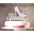 thumbnail image 1 of Custom Birthday Cake Topper Personalized White Cake Topper Color Option Available 5-7 Inches Wide, 1 of 1